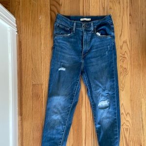 Levi’s mile high super skinny medium wash